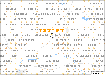 map of Gaisbeuren