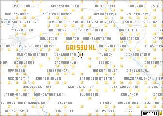 map of Gaisbühl