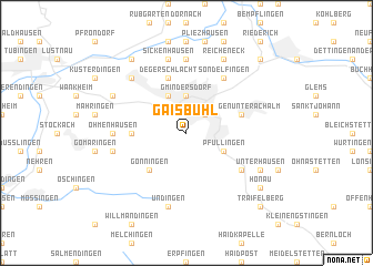 map of Gaisbühl