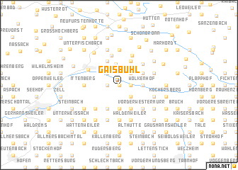 map of Gaisbühl