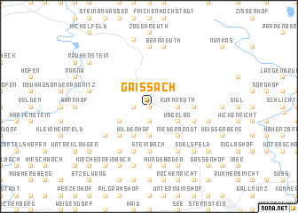 map of Gaißach