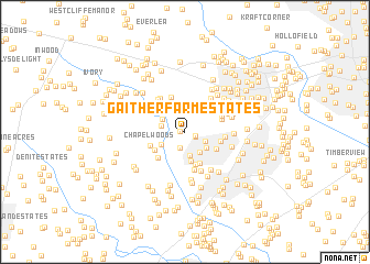 map of Gaither Farm Estates