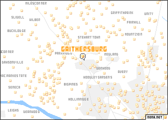 map of Gaithersburg