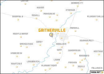 map of Gaitherville