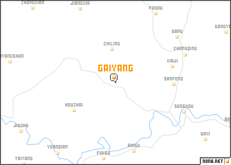 map of Gaiyang