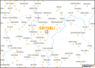 map of Gaiyubli