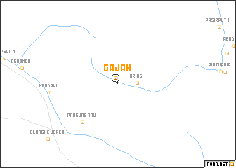 map of Gajah