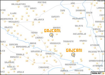 map of Gajčani