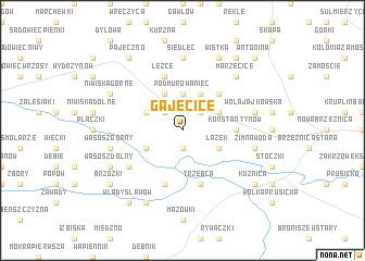 map of Gajęcice
