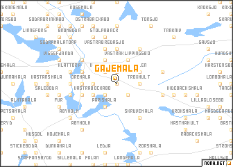 map of Gajemåla