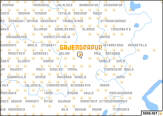 map of Gajendrāpur