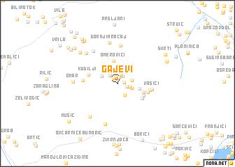 map of Gajevi