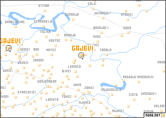 map of Gajevi