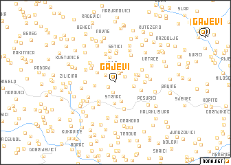 map of Gajevi