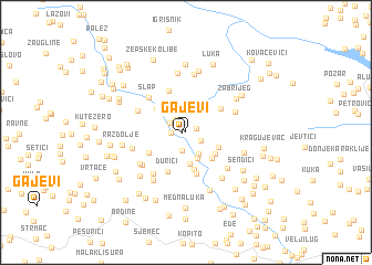 map of Gajevi