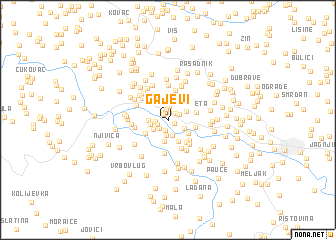 map of Gajevi