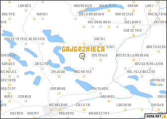 map of Gaj Grzmięca