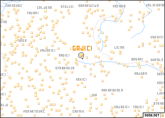 map of Gajići