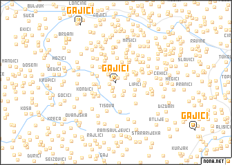 map of Gajići