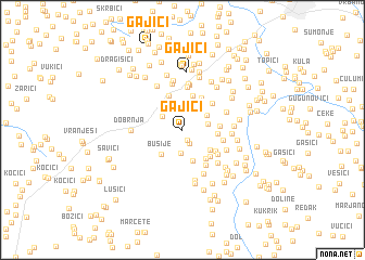 map of Gajići