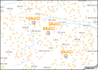 map of Gajići