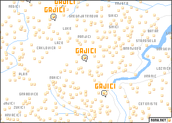 map of Gajići