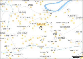 map of Gajić