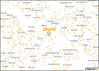 map of Gajine