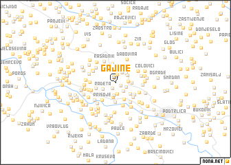 map of Gajine