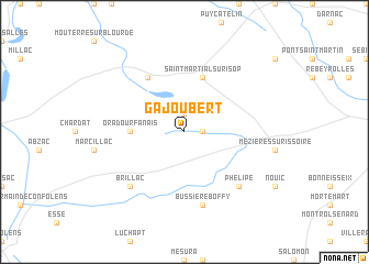 map of Gajoubert