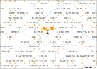 map of Gajówka