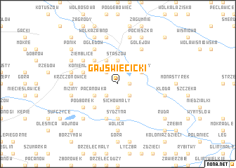 map of Gaj Swięcicki