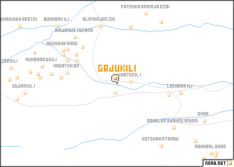 map of Gaju Kili