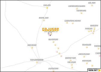 map of Gajusar