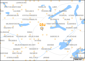 map of Gaj