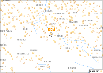 map of Gaj