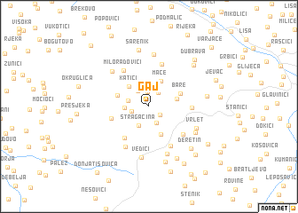 map of Gaj