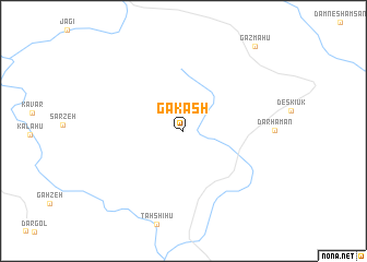 map of Gākash