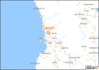 map of Gakat