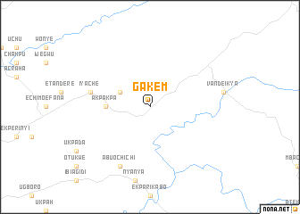 map of Gakem