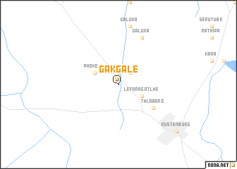 map of Ga-Kgale