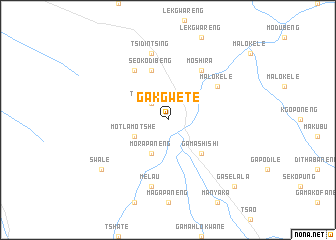 map of Ga-Kgwete