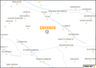 map of Gakhovo