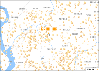 map of Gakkhar