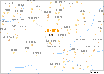 map of Gakome