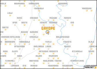 map of Gakopé