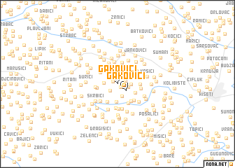 map of Gakovići