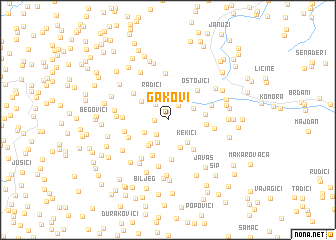 map of Gakovi