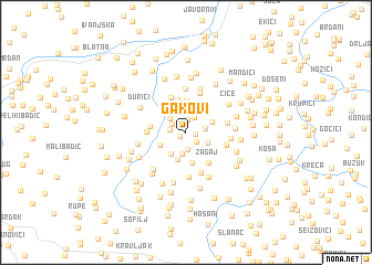 map of Gakovi