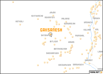 map of Gaksanesh